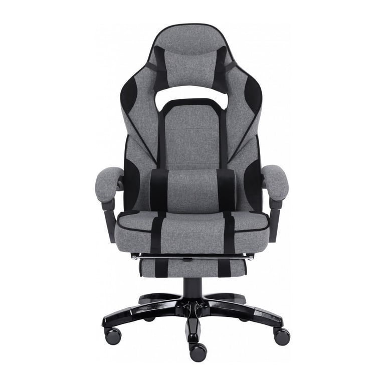 Крісло ігрове GT Racer X-2749-1 Gray/Black Suede (X-2749-1 Fabric Gray/Black Suede) - фото 1