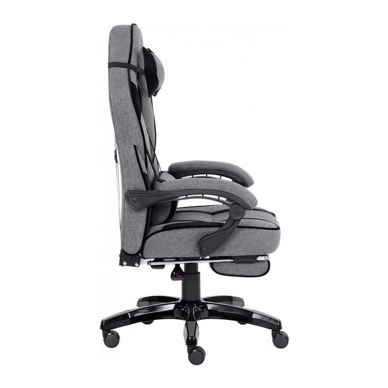 Крісло ігрове GT Racer X-2749-1 Gray/Black Suede (X-2749-1 Fabric Gray/Black Suede) - фото 3