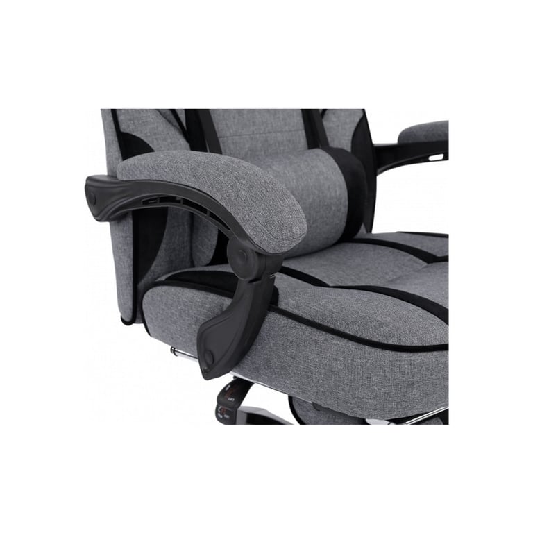 Крісло ігрове GT Racer X-2749-1 Gray/Black Suede (X-2749-1 Fabric Gray/Black Suede) - фото 9