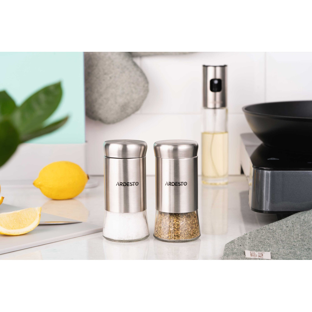 Набір для спецій Ardesto Gemini 2 шт (AR1511SS) - фото 2 Набір для спецій Ardesto Gemini 2 шт (AR1511SS) - фото 2