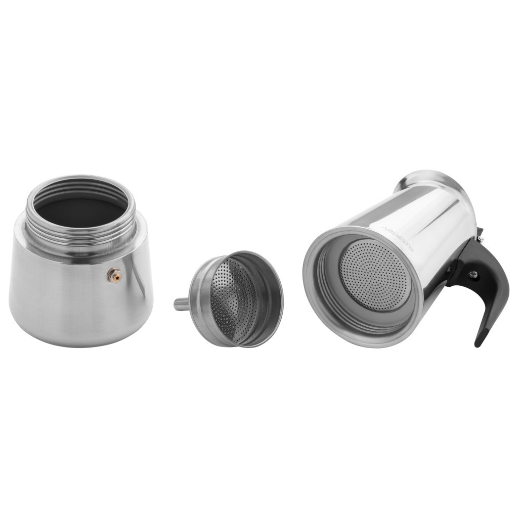 Гейзерна кавоварка Ardesto Gemini Apulia 4 чашки (AR0804SS) - фото 9 Гейзерна кавоварка Ardesto Gemini Apulia 4 чашки (AR0804SS) - фото 9