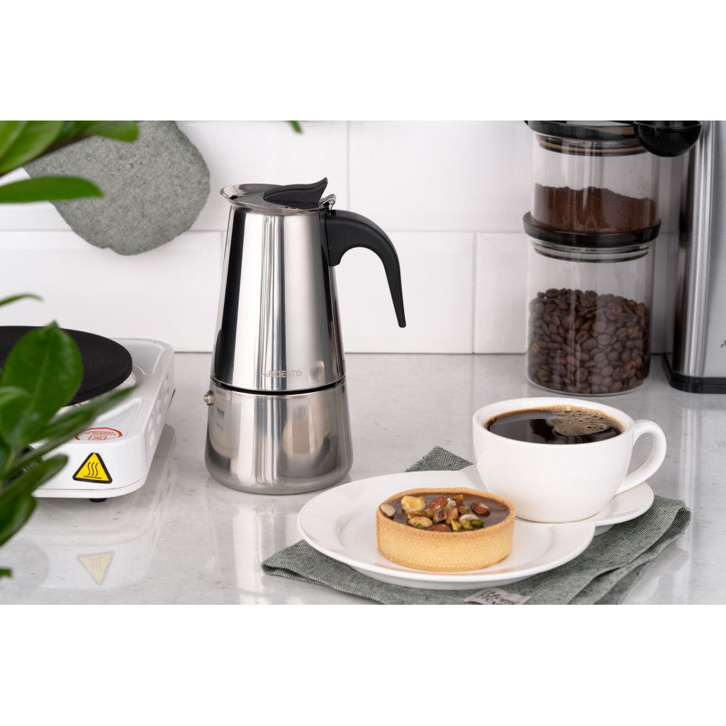 Гейзерна кавоварка Ardesto Gemini Apulia 9 чашок (AR0809SS) - фото 3 Гейзерна кавоварка Ardesto Gemini Apulia 9 чашок (AR0809SS) - фото 3