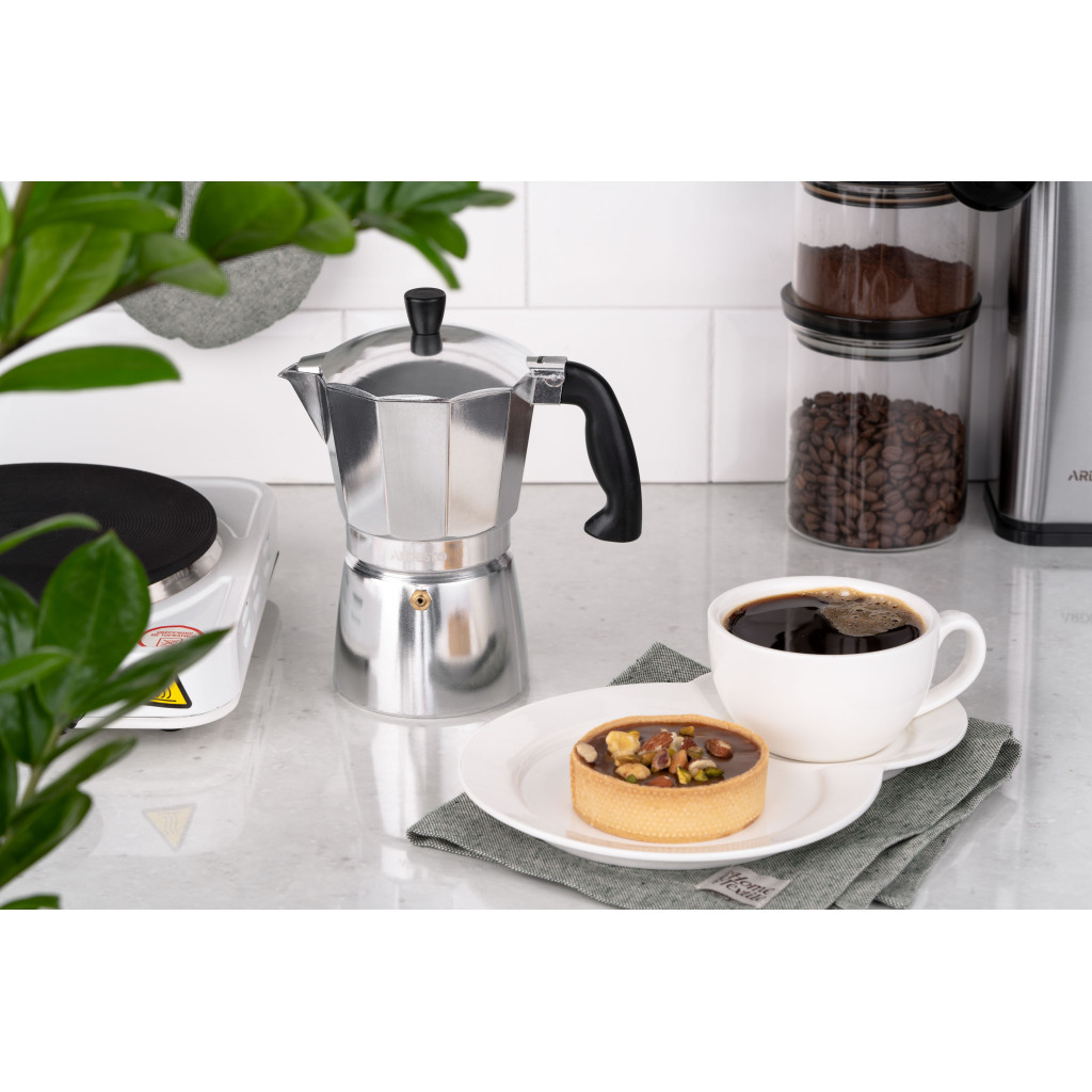 Гейзерна кавоварка Ardesto Gemini Cremona 6 чашок (AR0806AG) - фото 3 Гейзерна кавоварка Ardesto Gemini Cremona 6 чашок (AR0806AG) - фото 3