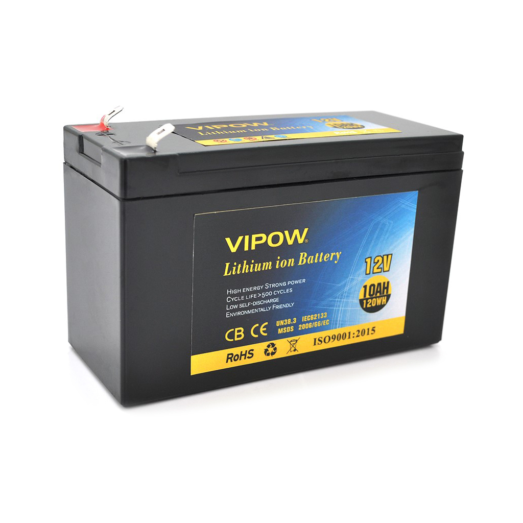 Батарея до ДБЖ Vipow 12V - 10Ah Li-ion (VP-12100LI) Батарея до ДБЖ Vipow 12V - 10Ah Li-ion (VP-12100LI)
