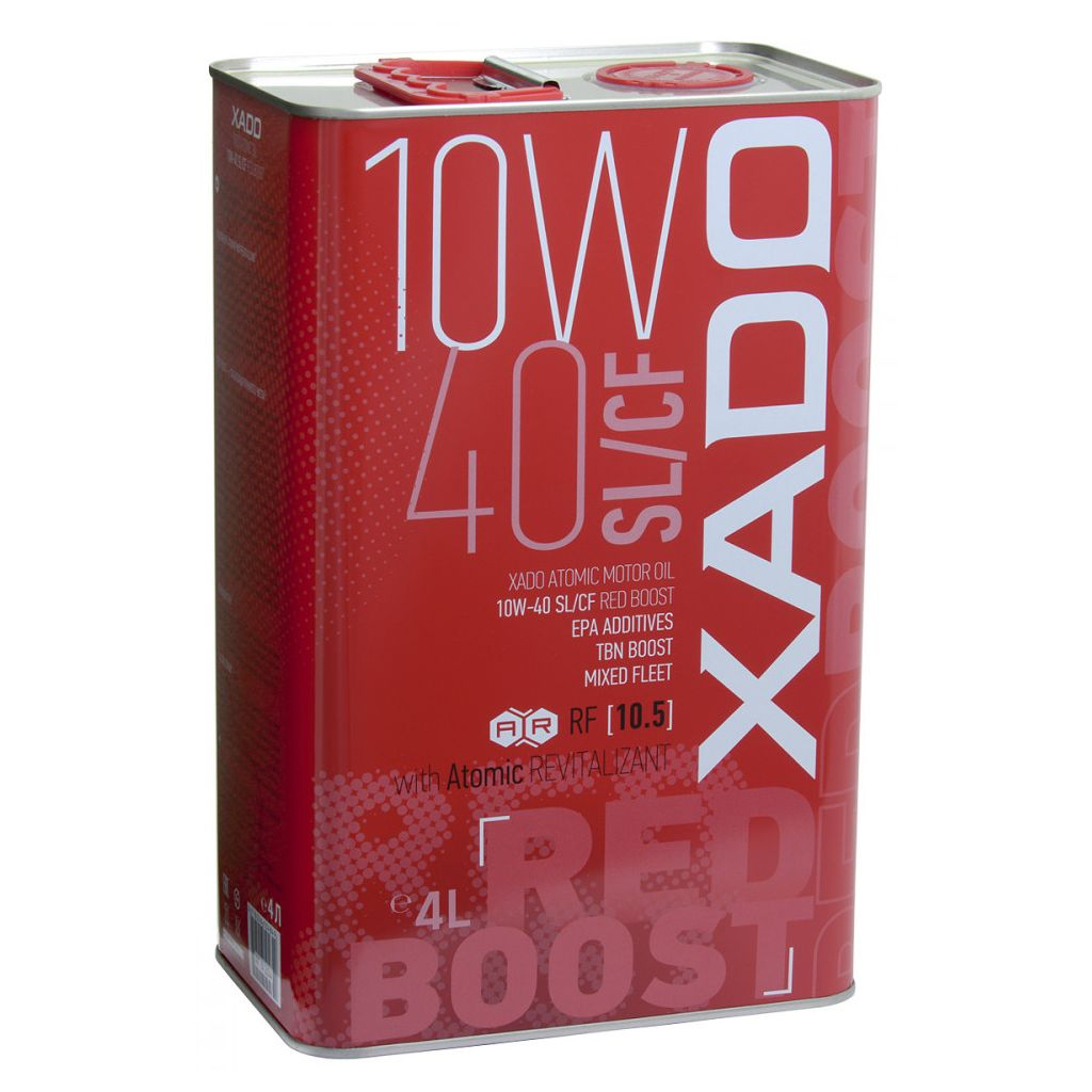 Моторна олива Xado 10W-40 SL/CF, Red Boost 4 л (ХА 26244) Моторна олива Xado 10W-40 SL/CF, Red Boost 4 л (ХА 26244)