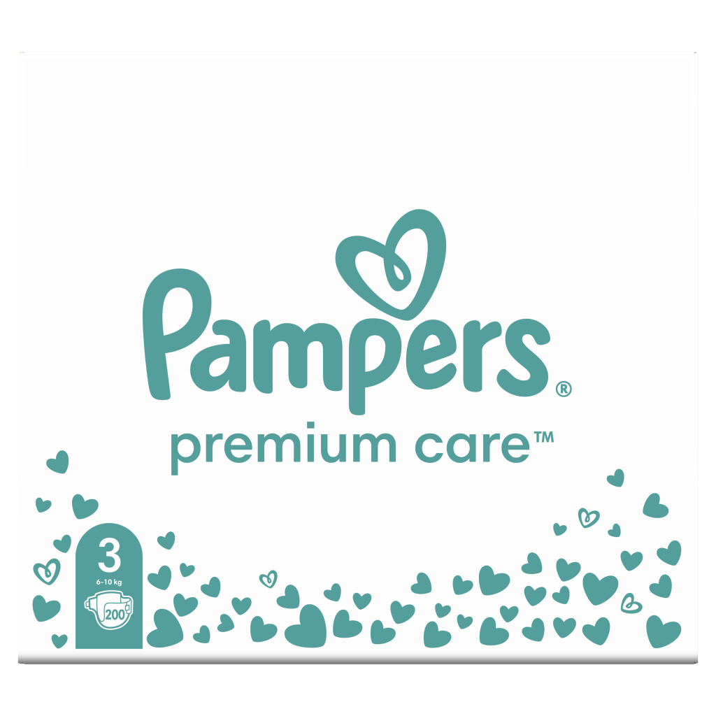 Підгузки Pampers Premium Care Midi Розмір 3 (6-10 кг) 200 шт (8006540855898) - фото 2 Підгузки Pampers Premium Care Midi Розмір 3 (6-10 кг) 200 шт (8006540855898) - фото 2