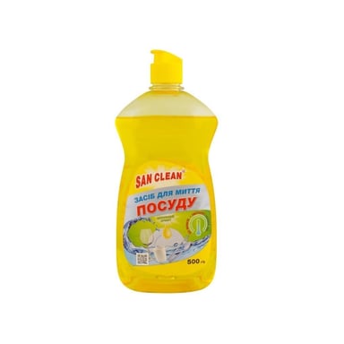 Засіб для ручного миття посуду San Clean Лимон 500 г (4820003540275) - фото 1