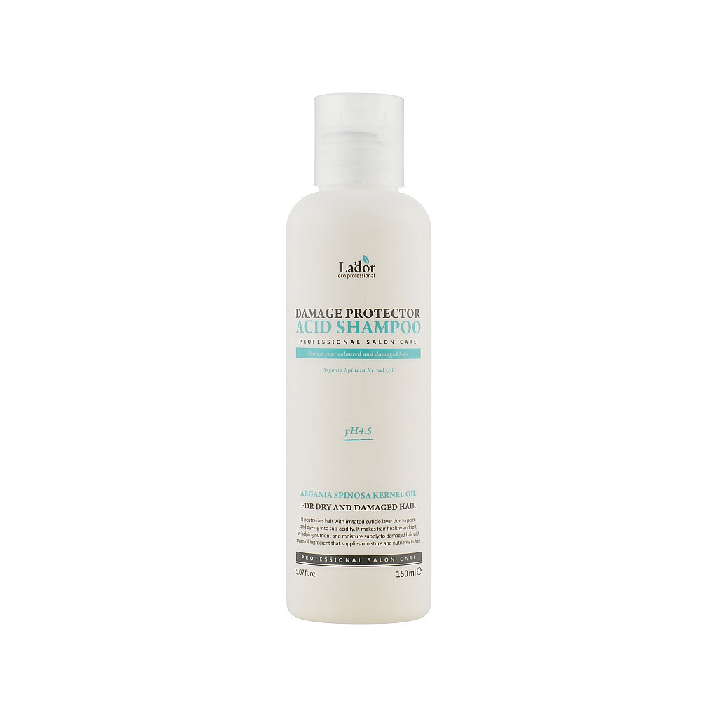 Шампунь La'dor Damage Protector Acid Shampoo Безлужний з pH 4.5 150 мл (8809500810605) - фото 1 Шампунь La'dor Damage Protector Acid Shampoo Безлужний з pH 4.5 150 мл (8809500810605) - фото 1