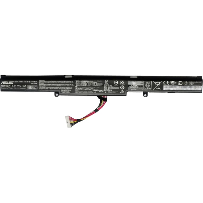 Акумулятор до ноутбука ASUS X450J A41-X550E, 37Wh (2500mAh), 4cell, 14.4V, Li-ion, black (A47765) - фото 1