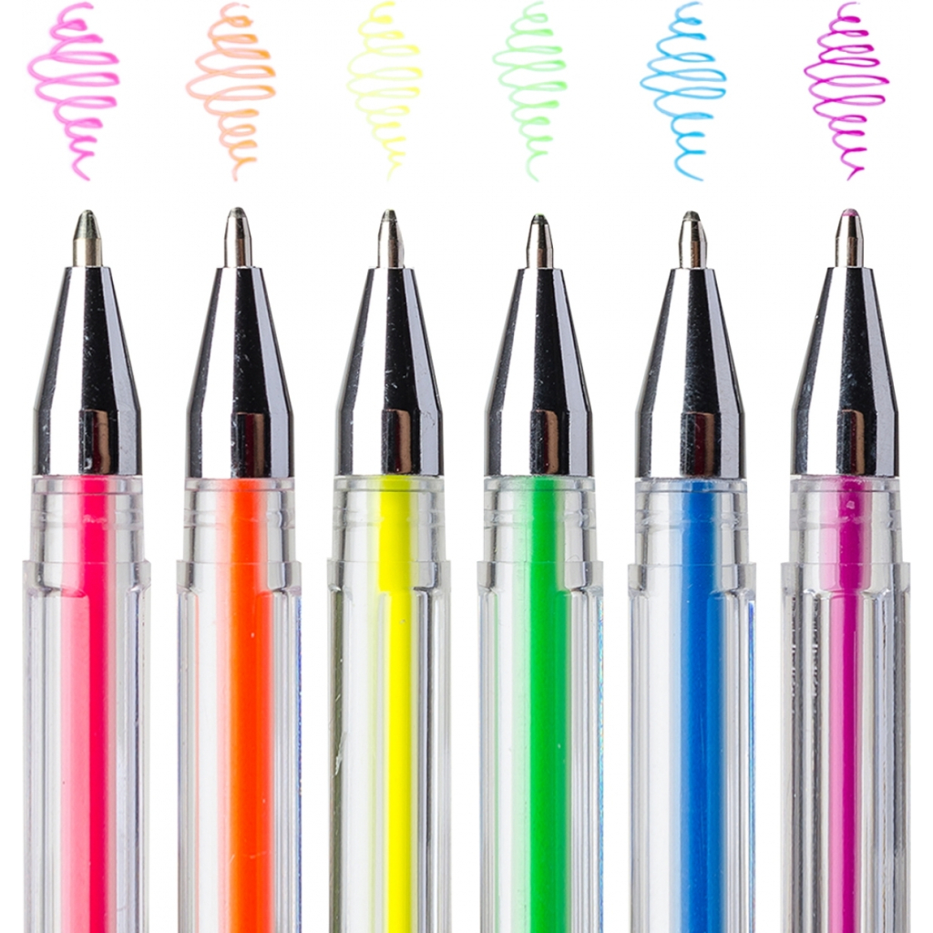 Ручка гелева Yes Neon набір 6 шт (411706) - фото 4 Ручка гелева Yes Neon набір 6 шт (411706) - фото 4