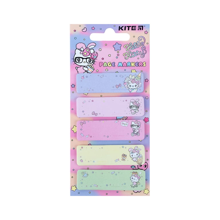 Стікер-закладка Kite паперова з малюнком Hello Kitty 100 шт, 5х20 шт (HK23-480) - фото 1