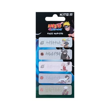 Стікер-закладка Kite паперова з малюнком Naruto 100 шт, 5х20 шт (NR23-480) - фото 1