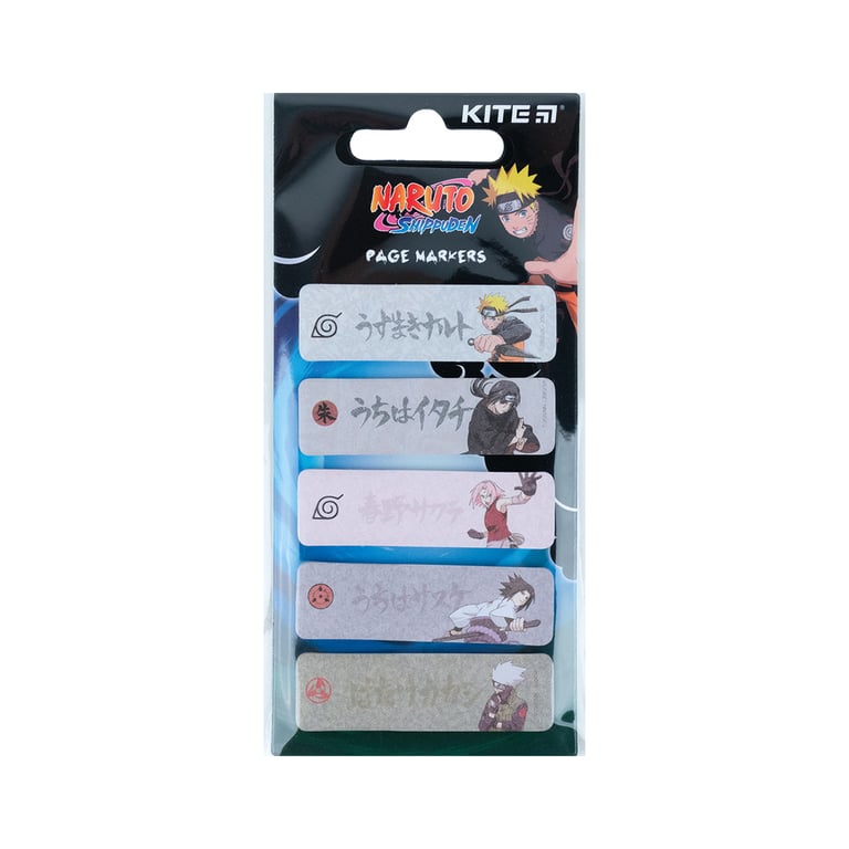 Стікер-закладка Kite паперова з малюнком Naruto 100 шт, 5х20 шт (NR23-480) - фото 2