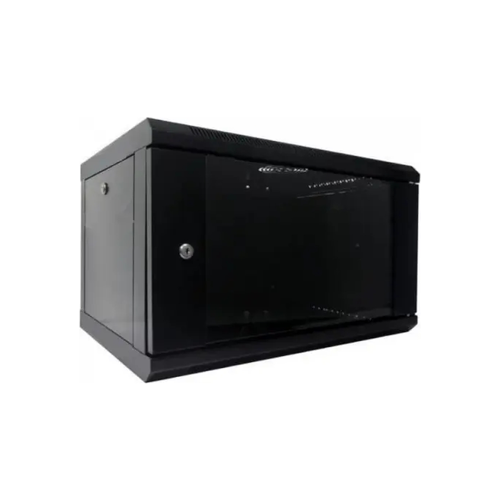 Шафа настінна Hypernet 4U 19" 600x600 (WMNC66-4U-FLAT-BLACK) - головне фото
