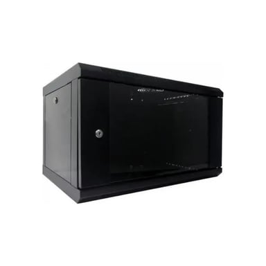 Шафа настінна Hypernet 4U 19" 600x600 (WMNC66-4U-FLAT-BLACK) - фото 1