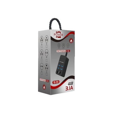 Зарядний пристрій Voltronic TВ-Т05, 4*USB Black (ТВ-Т05-Black) - фото 1