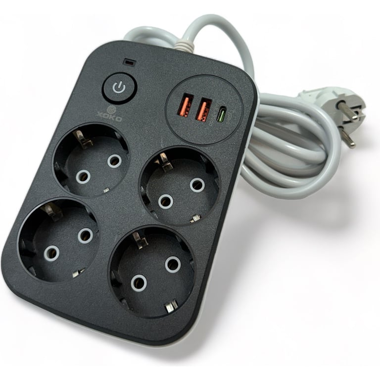 Мережевий фільтр живлення XoKo XK-SP-4-2-1-BK - фото 1