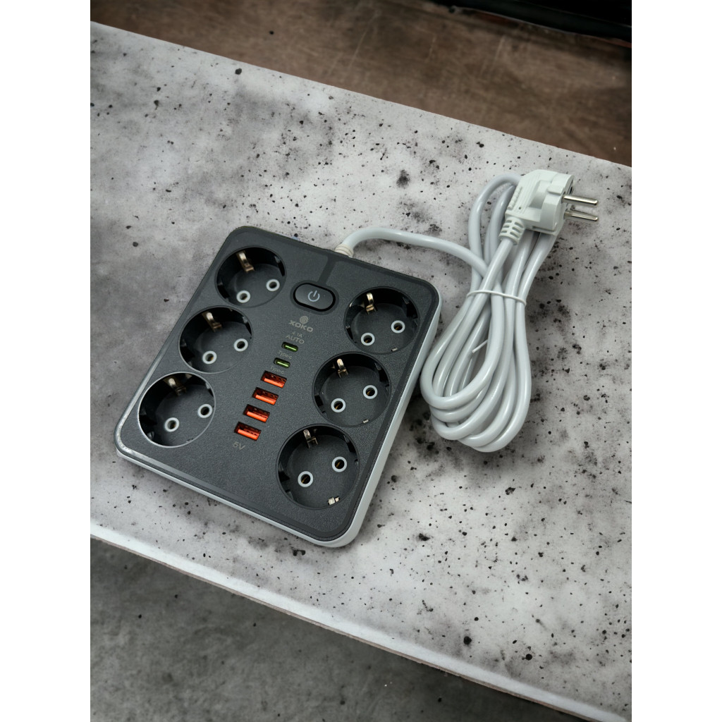 Мережевий фільтр живлення XoKo XK-SP-6-4-2-BK - фото 4 Мережевий фільтр живлення XoKo XK-SP-6-4-2-BK - фото 4