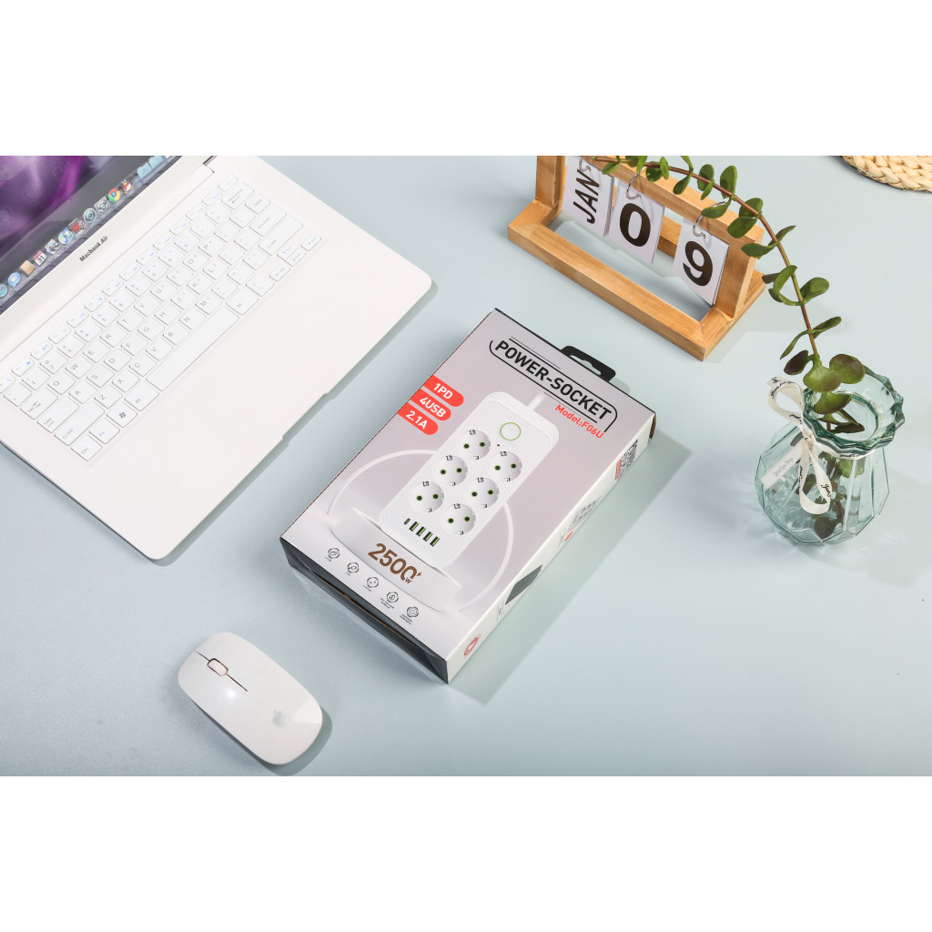 Мережевий фільтр живлення XoKo XК-SP6-4-1-WH - фото 5 Мережевий фільтр живлення XoKo XК-SP6-4-1-WH - фото 5