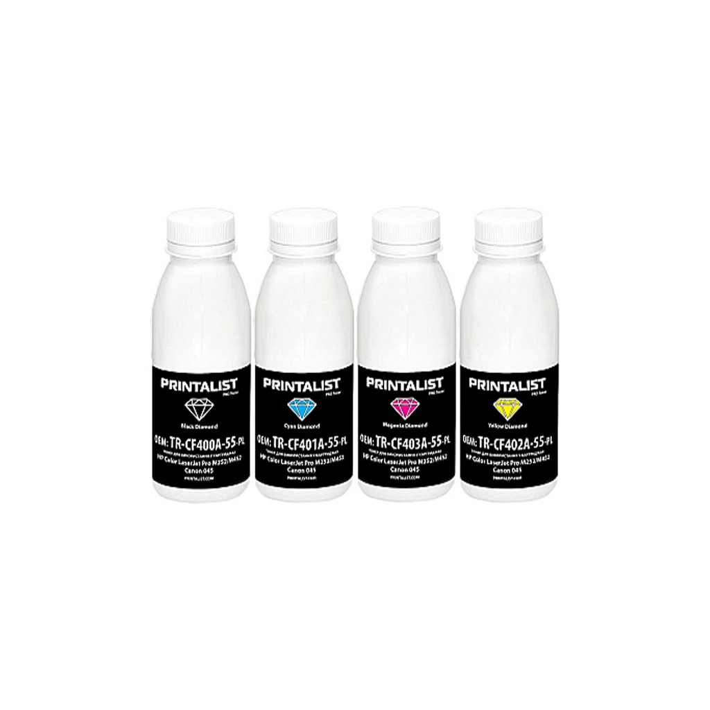 Тонер HP CLJ Pro M252/M452, SET Canon 045 Black 60г/Color 50г Printalist (TR-M252-SET-PL) - фото 1 Тонер HP CLJ Pro M252/M452, SET Canon 045 Black 60г/Color 50г Printalist (TR-M252-SET-PL) - фото 1