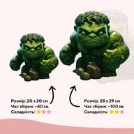 Пазл Ukropchik дерев'яний Супергерой Халк size - M в коробці з набором-рамкою (Hulk Superhero A4) - фото 2