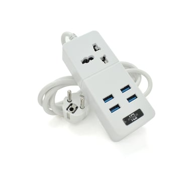 Мережевий фільтр живлення Voltronic TВ-Т06, 1роз, 4*USB White (ТВ-Т06-White) - фото 1
