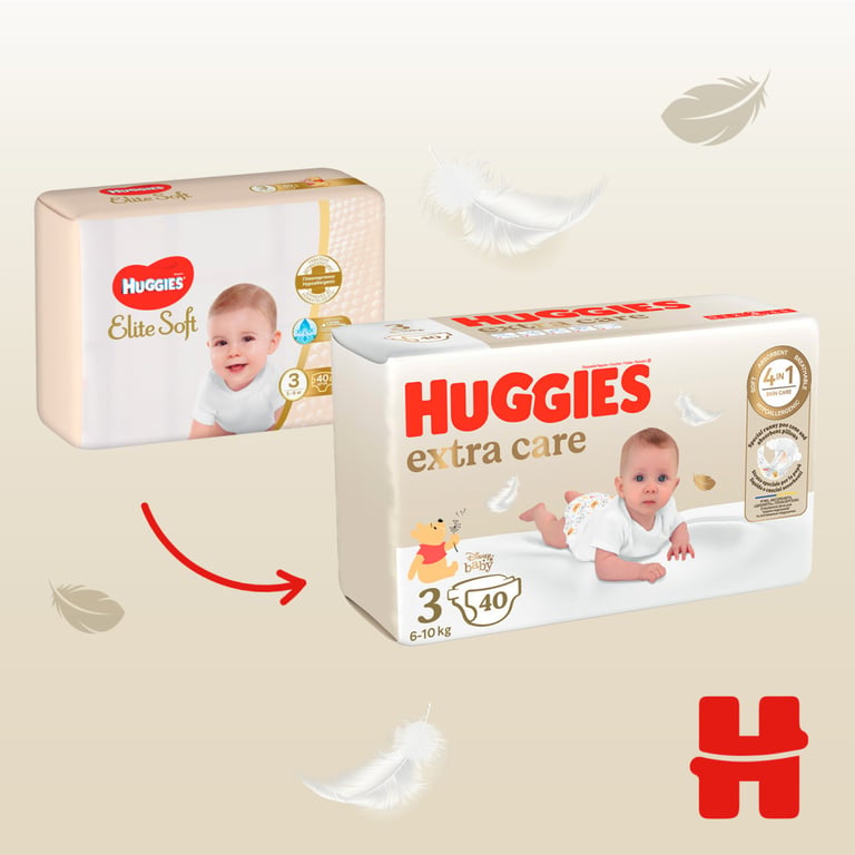 Підгузки Huggies Extra Care Size 3 (6-10 кг) 40 шт (5029053574400) - фото 5