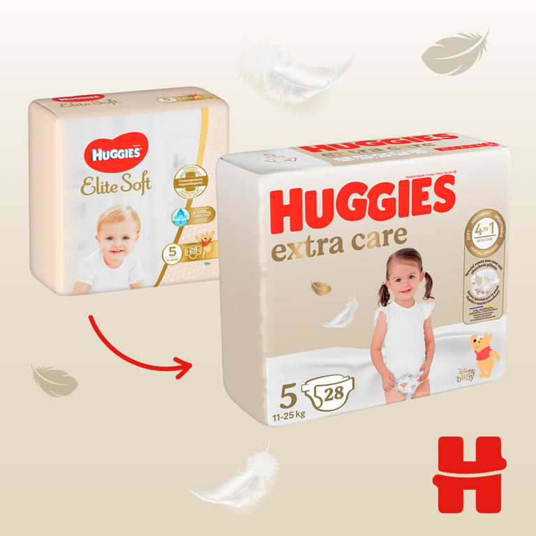 Підгузки Huggies Extra Care Size 5 (11-25 кг) 28 шт (5029053583150) - фото 3