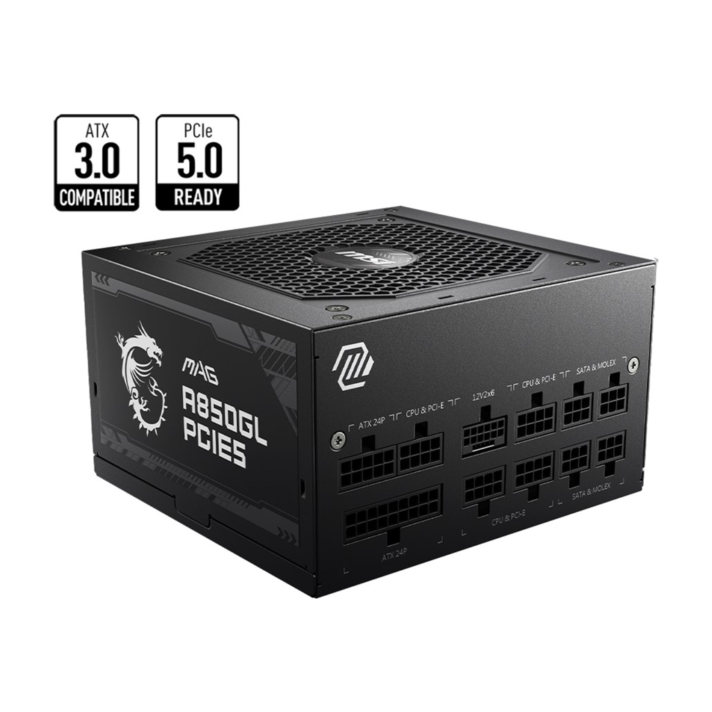 Блок живлення MSI 850W (MAG A850GL PCIE5) - фото 2 Блок живлення MSI 850W (MAG A850GL PCIE5) - фото 2