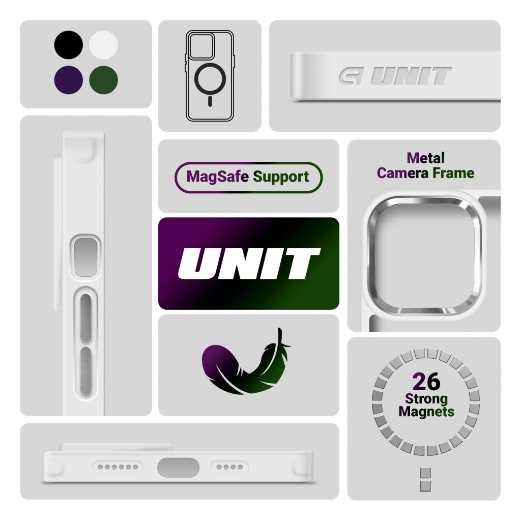 Чохол до мобільного телефона Armorstandart Unit MagSafe Apple iPhone 14 Pro Matte Clear Silver (ARM70437) - фото 5 Чохол до мобільного телефона Armorstandart Unit MagSafe Apple iPhone 14 Pro Matte Clear Silver (ARM70437) - фото 5