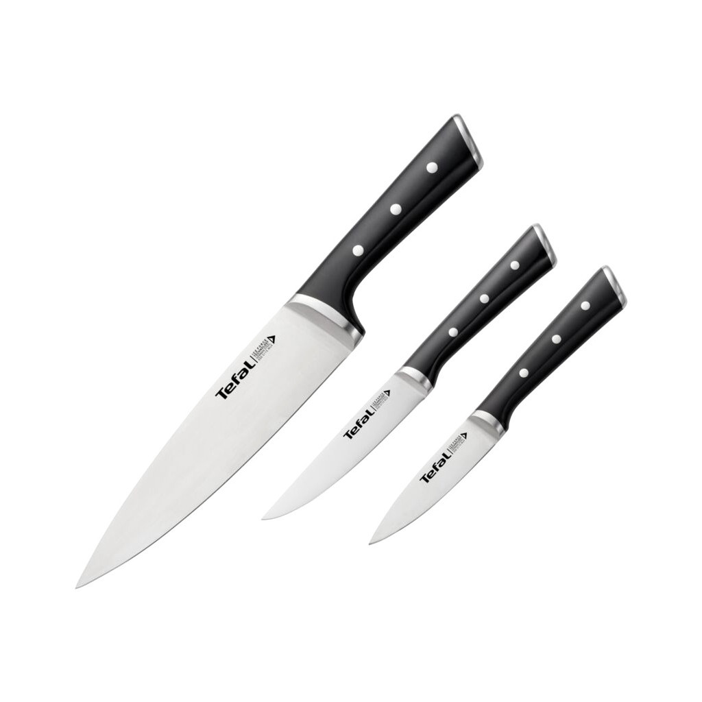 Набір ножів Tefal Ice Force 3 предмети (K2323S74) Набір ножів Tefal Ice Force 3 предмети (K2323S74)