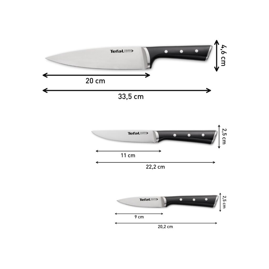 Набір ножів Tefal Ice Force 3 предмети (K2323S74) - фото 12 Набір ножів Tefal Ice Force 3 предмети (K2323S74) - фото 12