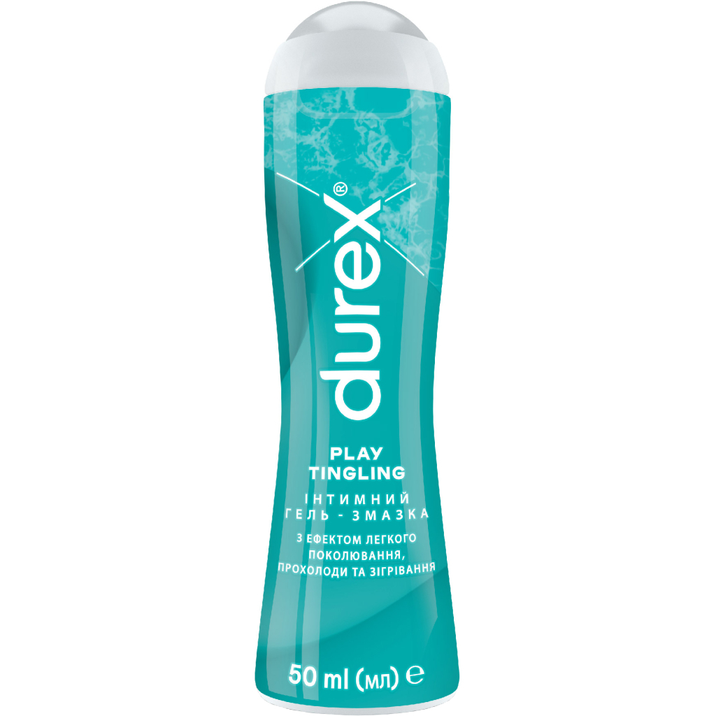 Інтимний гель-змазка Durex Play Tingling з ефектом легкого поколювання прохолоди та зігрівання (лубрикант) 50 мл (4820108005341) - фото 1 Інтимний гель-змазка Durex Play Tingling з ефектом легкого поколювання прохолоди та зігрівання (лубрикант) 50 мл (4820108005341) - фото 1