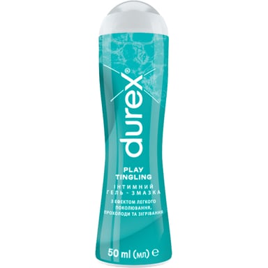Інтимний гель-змазка Durex Play Tingling з ефектом легкого поколювання прохолоди та зігрівання (лубрикант) 50 мл (4820108005341) - фото 1