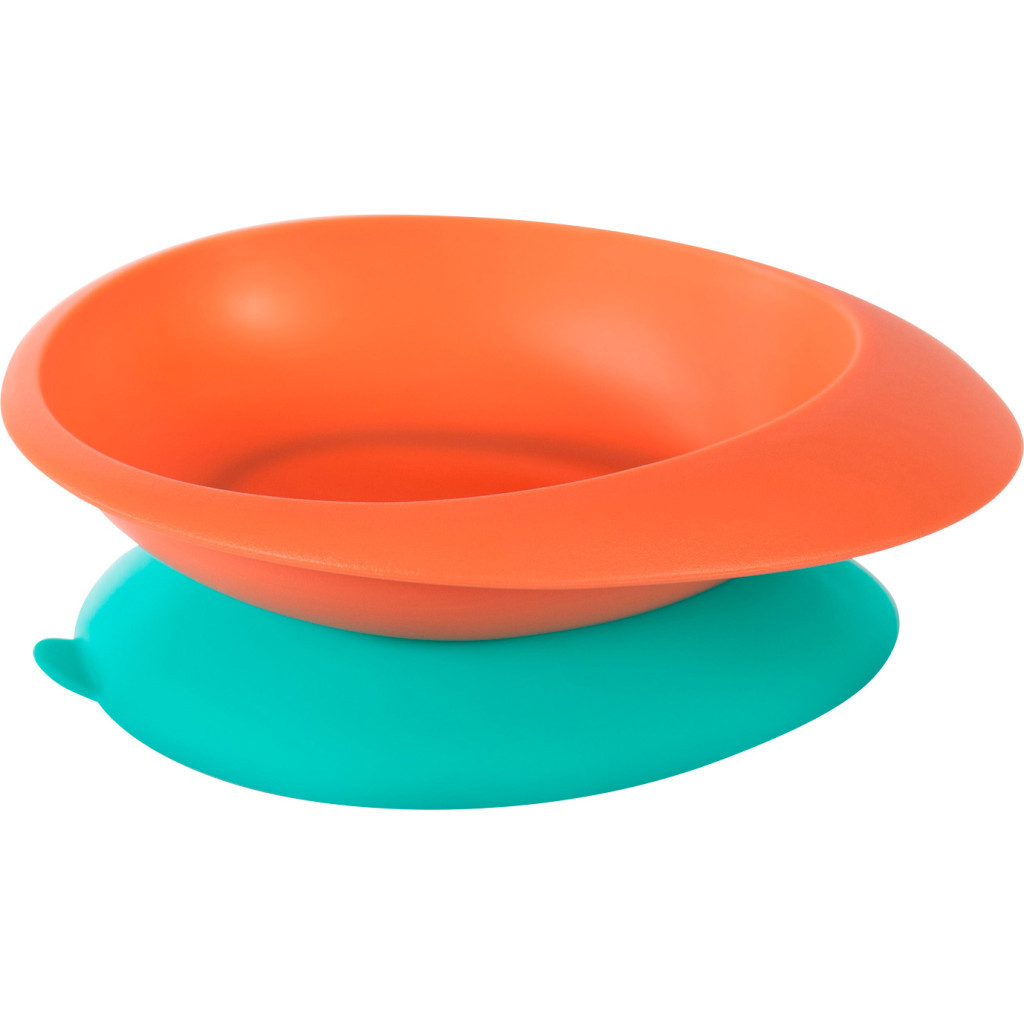 Тарілка дитяча Baboo Ufo з основою-присоскою, від 6 місяців (персик) (9-031) - фото 1