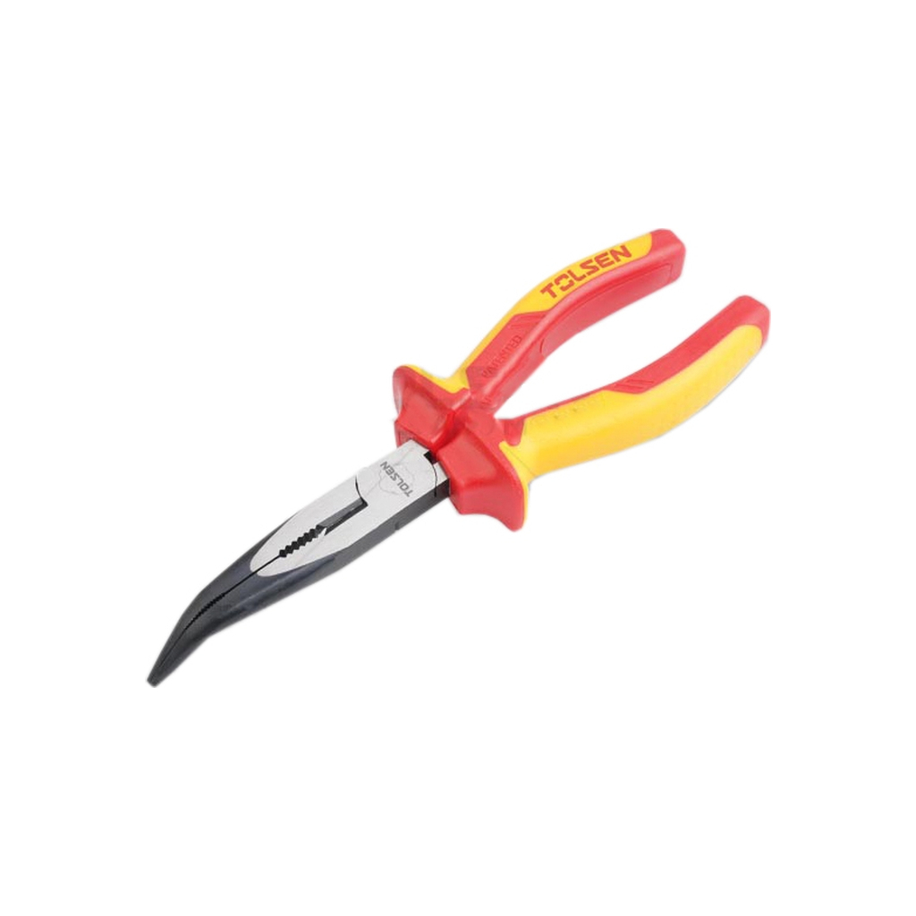 Плоскогубці Tolsen довгогубці діелектричні загнуті VDE 200 мм (V16028) - фото 1 Плоскогубці Tolsen довгогубці діелектричні загнуті VDE 200 мм (V16028) - фото 1