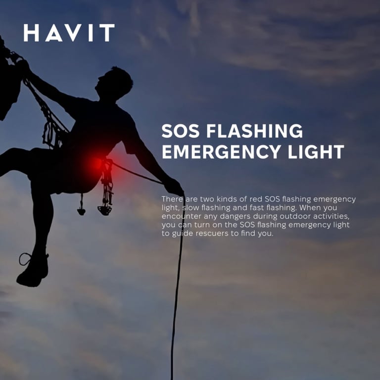 Ліхтар Havit Багатофункціональний для кемпінгу  3W 300Lm (HV-S006) - фото 4