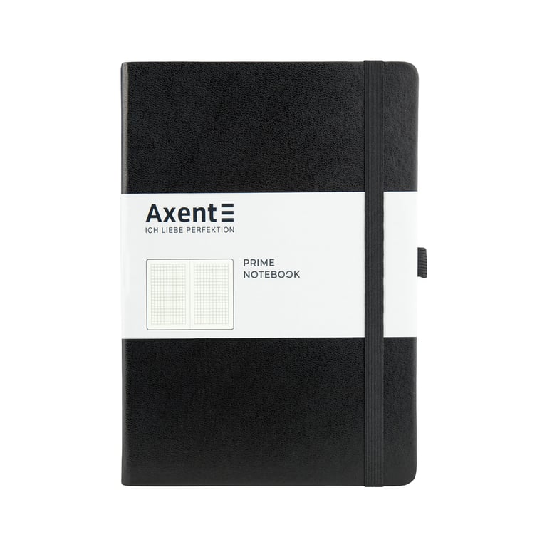 Книга записна Axent Partner Prime 145х210 мм A5 96 аркушів клітинка Чорний (8305-01-A) - фото 1
