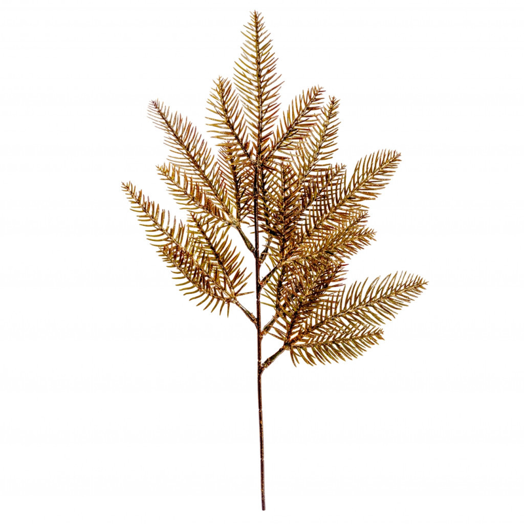 Декоративна гілка YES! Fun хвойна, 50см, гліттер (974597) - фото 1