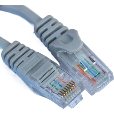 Патч-корд 0.5м UTP cat.5e, CCA, grey GEAR (GPC-UTPCCARJ45-0.5G) - фото 1