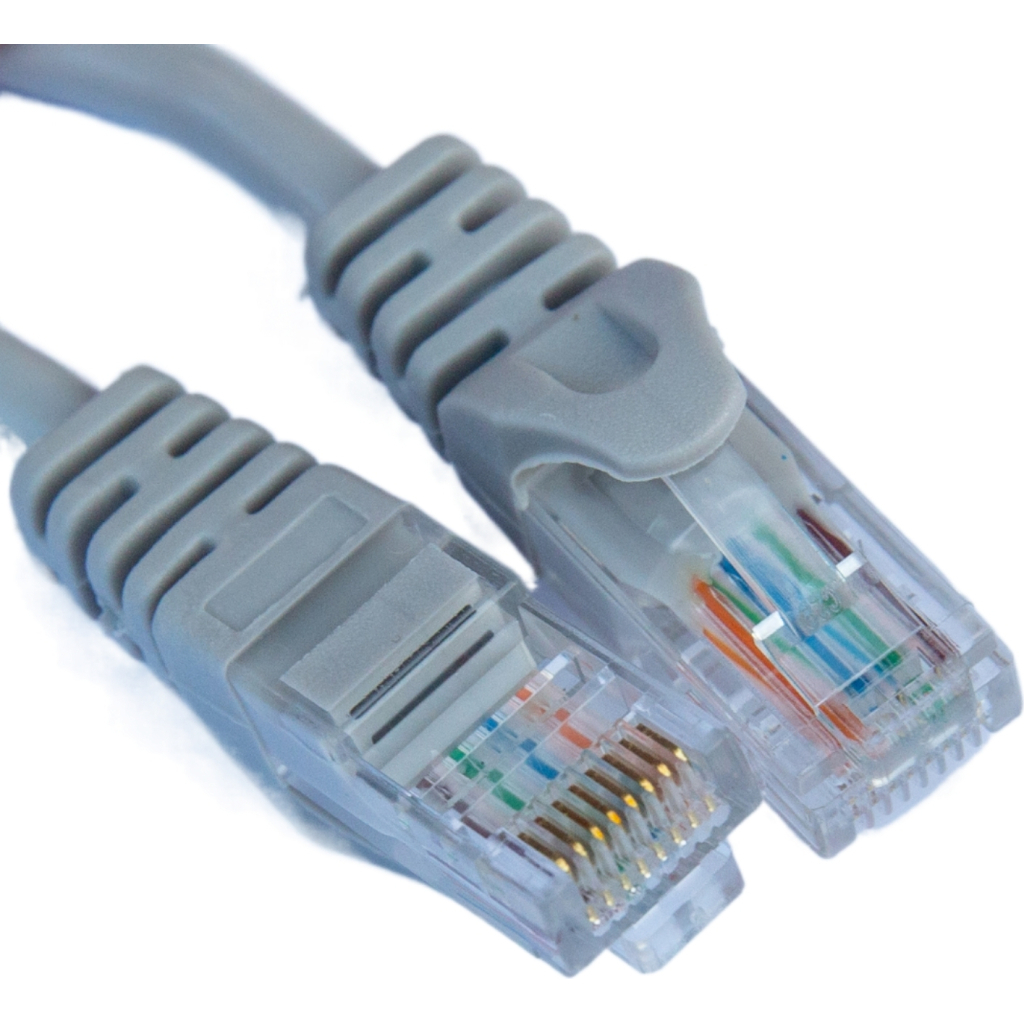 Патч-корд 10м UTP cat.5e, CCA, grey GEAR (GPC-UTPCCARJ45-10G) - головне фото