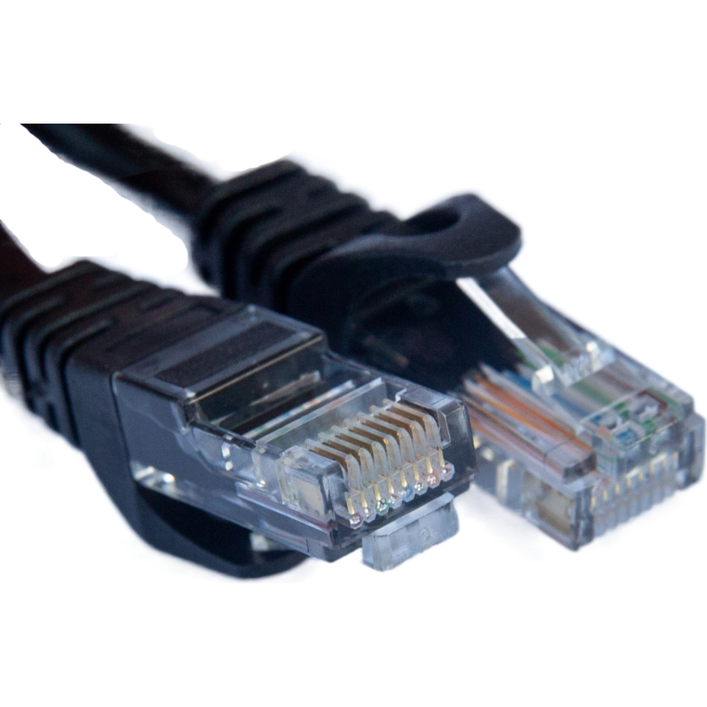 Патч-корд 10м UTP cat.5e, CCA, black GEAR (GPC-UTPCCARJ45-10B) - фото 1