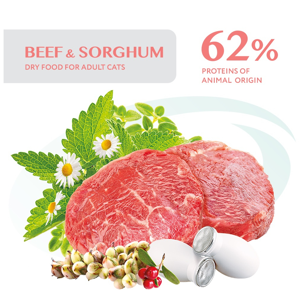 Сухий корм для кішок Optimeal для стерилізованих/кастрованих з високим вмістом яловичини та сорго 700 г (4820215369640) - фото 2 Сухий корм для кішок Optimeal для стерилізованих/кастрованих з високим вмістом яловичини та сорго 700 г (4820215369640) - фото 2