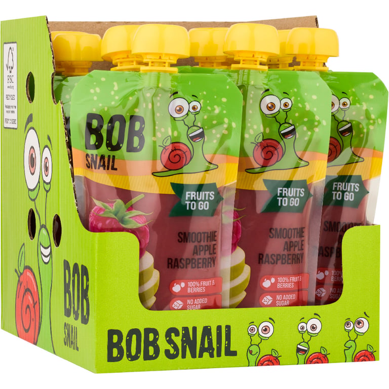 Дитяче пюре Bob Snail Равлик Боб Смузі Яблуко-Малина 200 г (4820219347026) - фото 2