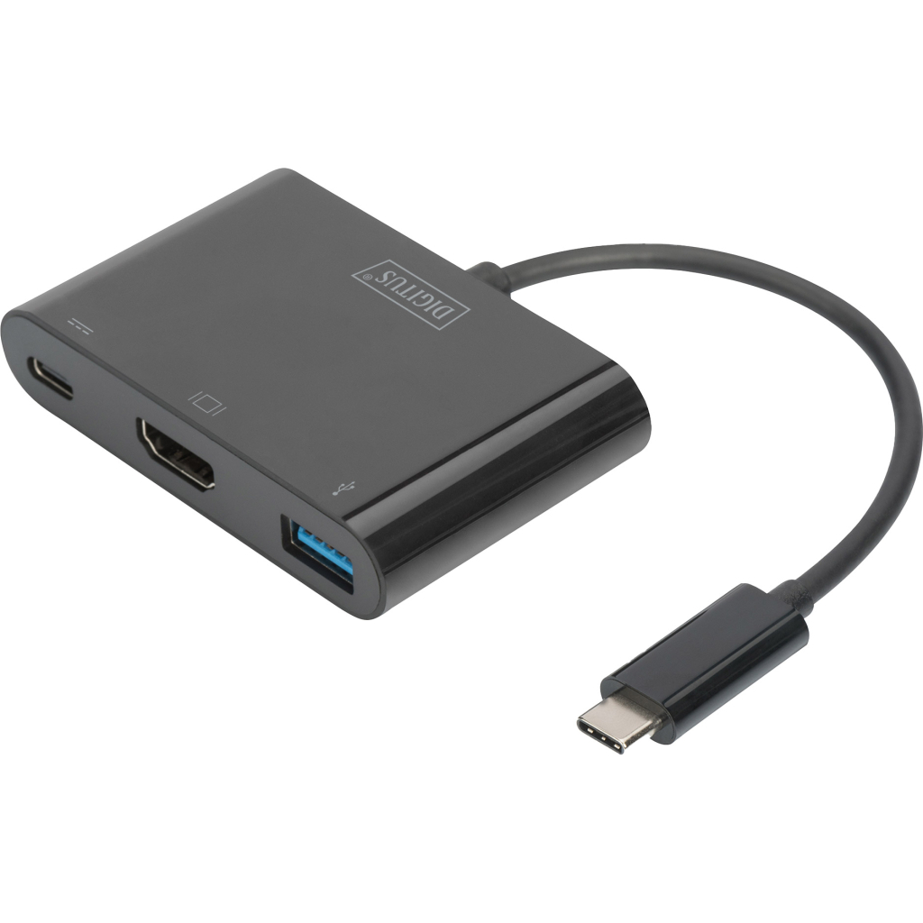 Перехідник USB-C to HDMA 2xUSB Digitus (DA-70855) - фото 1