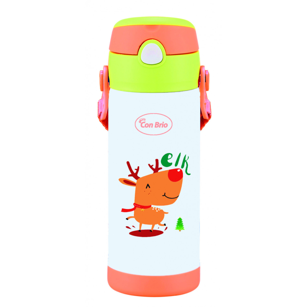 Термос Con Brio з трубочкою 350 мл Лось (CB-391-elk) Термос Con Brio з трубочкою 350 мл Лось (CB-391-elk)