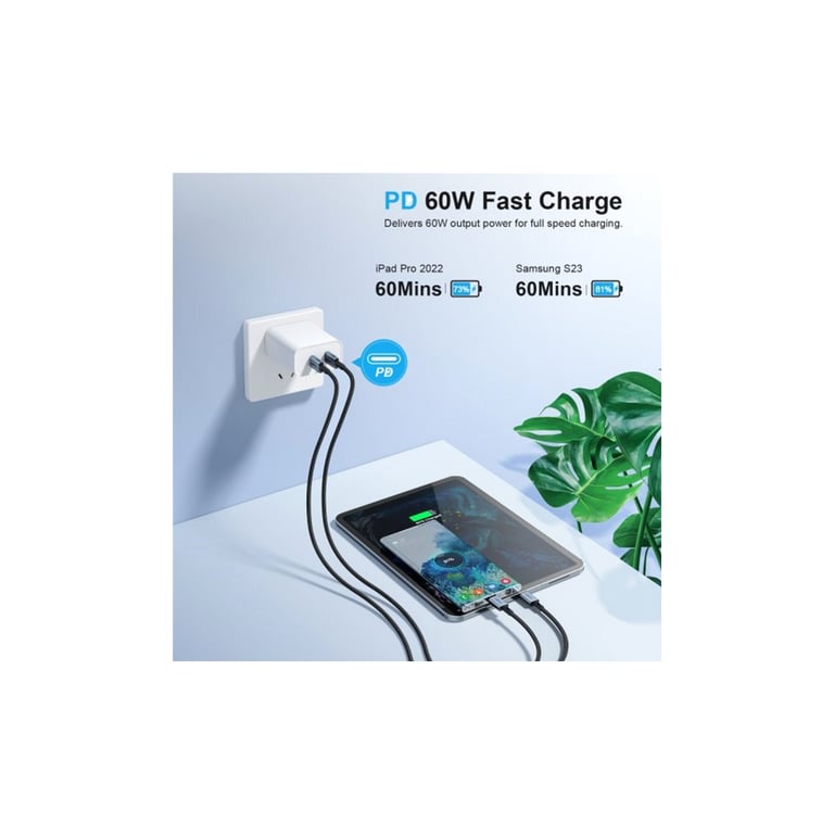 Дата кабель USB-C to USB-C 1.2m USB 2.0 60W Choetech (XCC-1014-BK) - фото 4