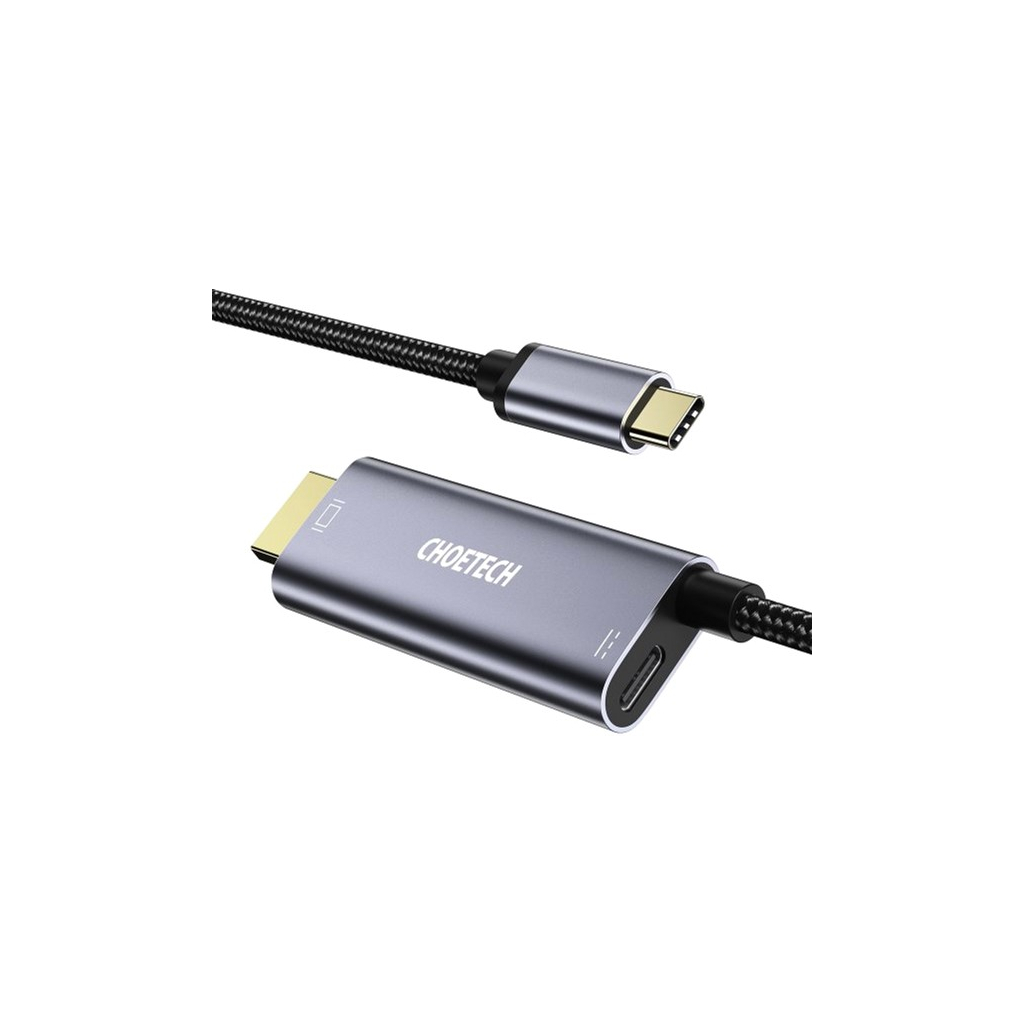 Кабель мультимедійний USB-C to HDMI M 1.8m 4K60Hz Choetech (XCH-M180GY) Кабель мультимедійний USB-C to HDMI M 1.8m 4K60Hz Choetech (XCH-M180GY)