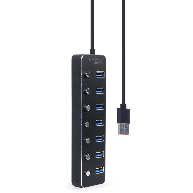Концентратор Gembird USB 3.0 7 ports (UHB-U3P7P-01) - фото 2