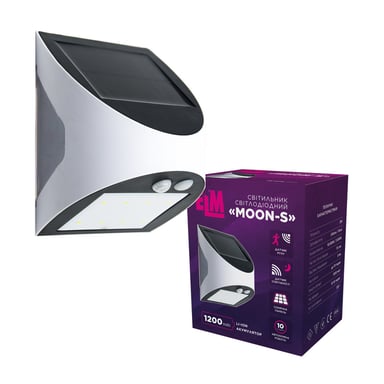Прожектор ELM MOON S-3 10K IP54 (з датчиком руху та освітлення) (26-0119) - фото 1